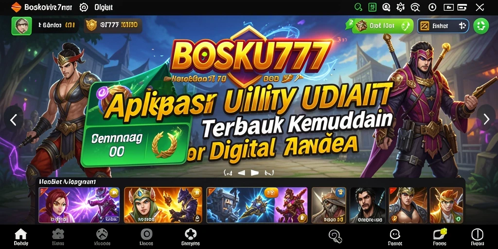 Tampilan antarmuka BOSKU777 yang menarik dan fungsional.