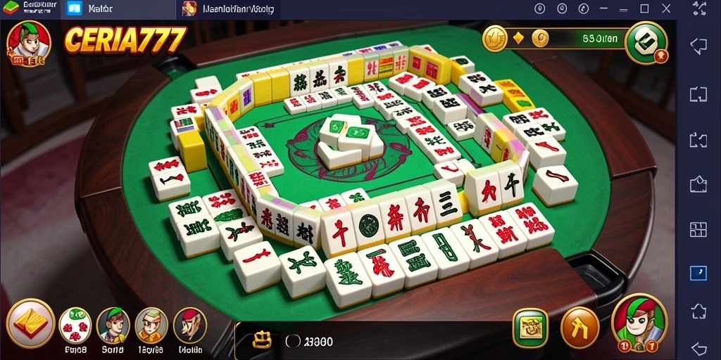 Tampilan gameplay Mahjong yang seru dan penuh warna.