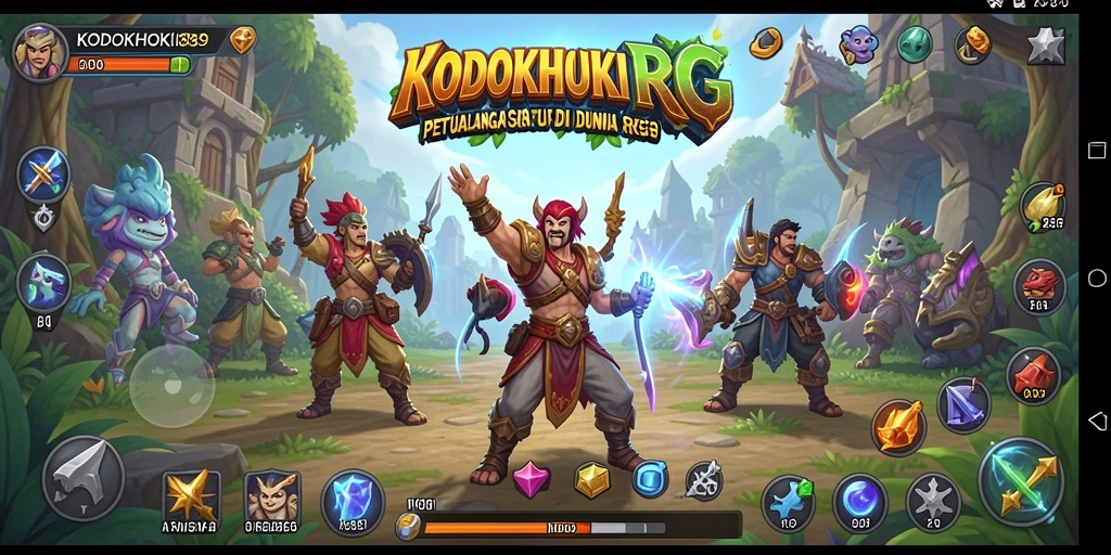 Screenshot KODOKHOKI889 menampilkan aksi pertempuran seru dengan grafis memukau.
