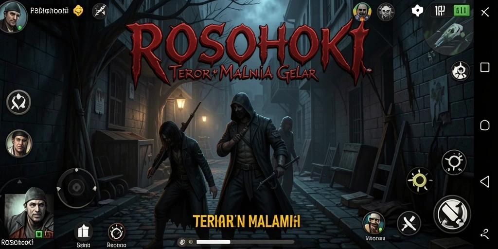 Tampilan menyeramkan dari gameplay ROSOHOKI yang memikat dan menegangkan.