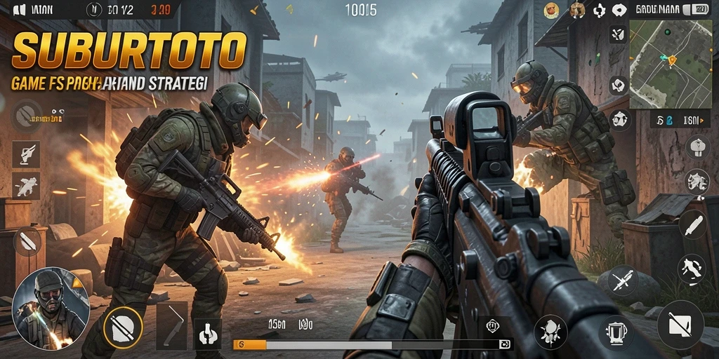 Tangkapan layar menampilkan aksi intens dalam gameplay SUBURTOTO.
